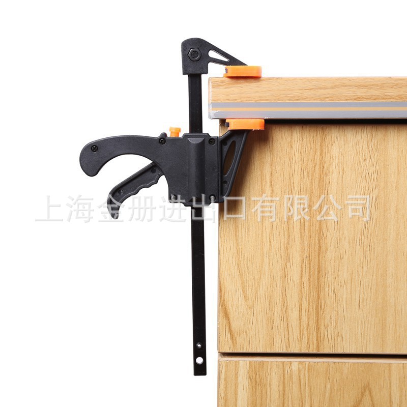 跨境木工夹F夹6"InchWoodWorkingBarFClamp快速夹单色6寸快速夹紧