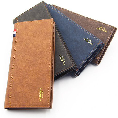 MenBense new men's wallet, long, fashionable, simple, large-capacity, multi-functional Korean wallet, directly supplied from the manufacturer