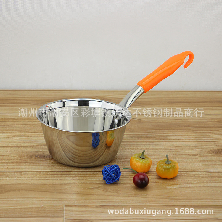 厂家直销特价不锈钢水勺 长柄带勾塑钢水瓢 厨房卫浴短柄水舀汤勺|ru