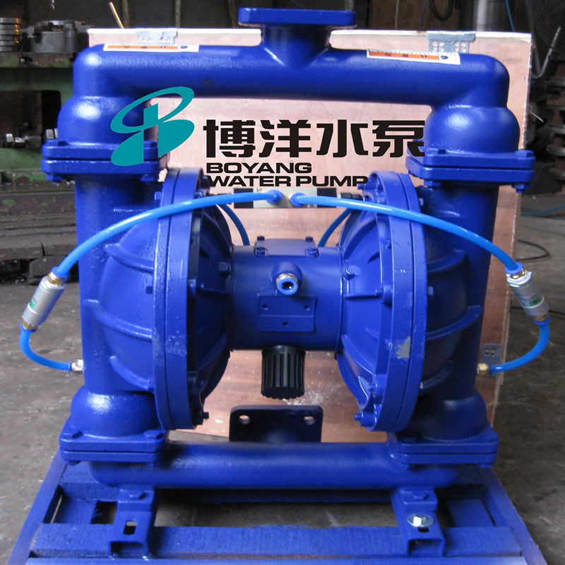 热销QBY-40型铸铁四氟气动泵  气动粉体隔膜泵 粉体隔膜泵