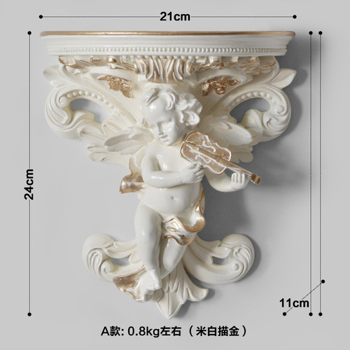 Cross-border wholesale European creative angel flowerpot resin wall background wall decoration living room three-dimensional wall accessories