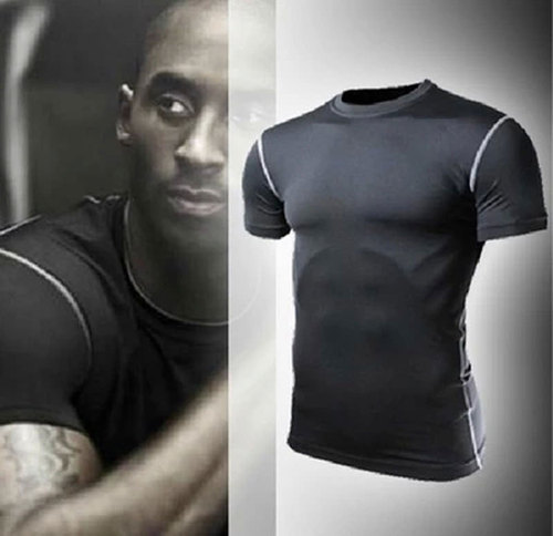 Factory direct sales PRO short-sleeved tights for men running fitness sports quick-drying breathable four-season T-shirt tights for men