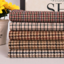 秋冬新品彩色千鸟格面料 女装连衣裙子西装裤面料 厂家直供