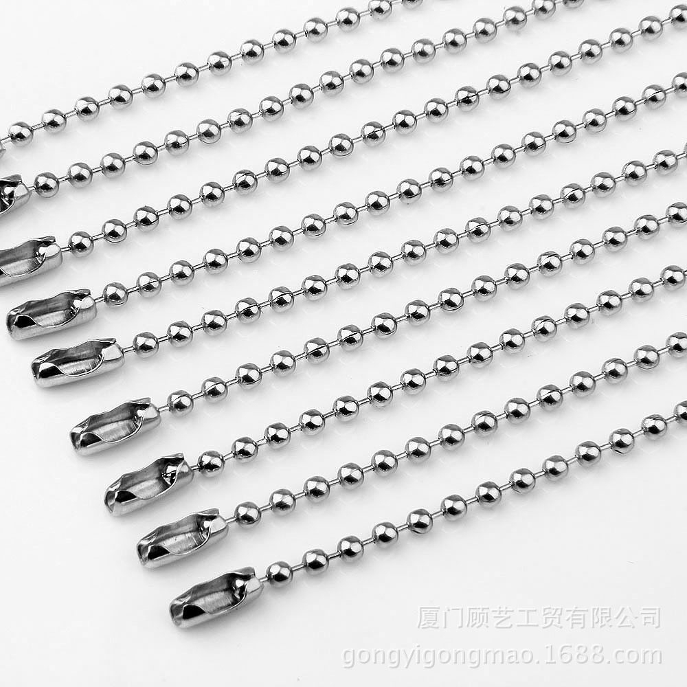 10cm铁珠链金属银色波仔链12cm钥匙扣羽绒标吊牌绳饰品配件链条-阿里巴巴