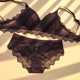 new ladies French underwear no trace sleep no steel ring triangle cup boutique lace bra set