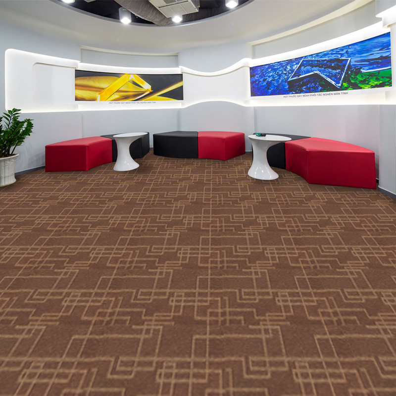 方块地毯拼接大面积会议室写字楼现代简约地毯餐厅门厅卧室定制