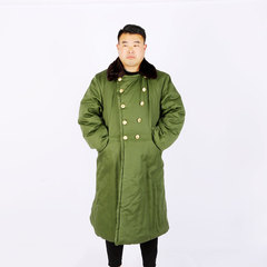 Wholesale winter green grass long military-style down jackets, cold storage insulation plus size plus thickness work labor-saving down jackets