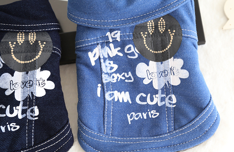 做旧牛仔印花外套