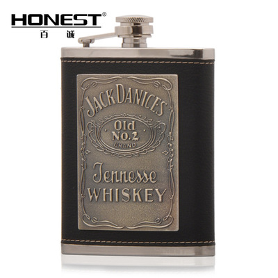 百诚酒壶 随身户外便携式 小酒壶 304不锈钢酒壶 俄罗斯8盎司礼盒|ru