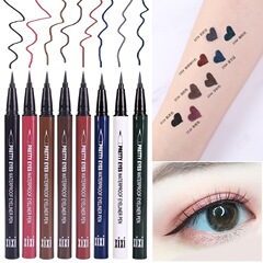 XIXI Fashion Eyeliner Pen INS Hot Black Eyeliner Liquid Colored Eyeliner Pen, Long-Lasting and Easy to Use, Cross-Border Shipping