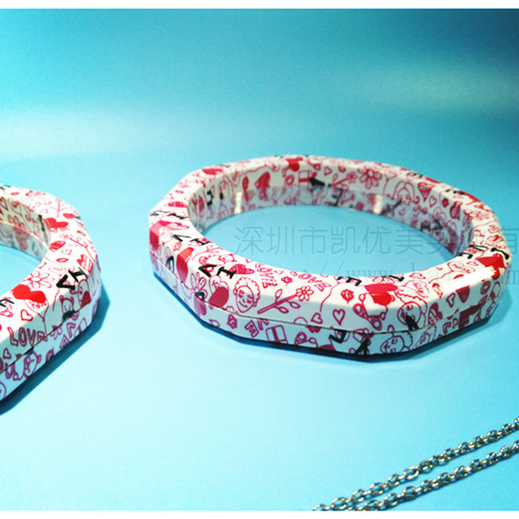 一生缘红星恋爱盒110mm八角圆爱情爱人爱LOVE’YOU自制纹理一世