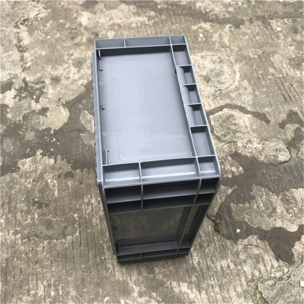 供应顺德EU4322箱 灰色塑料EU物流周转箱 塑料欧标箱 塑胶箱灰色