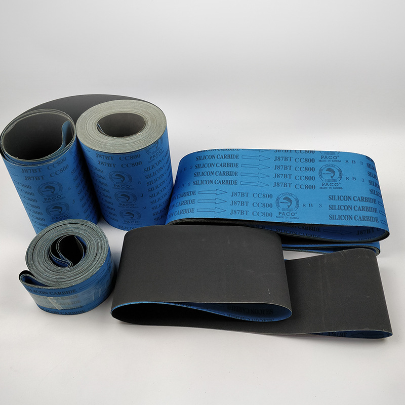 厂家定制海豚牌J87BT砂带3500*100金属铜铝磨削精细砂带韩国海豚