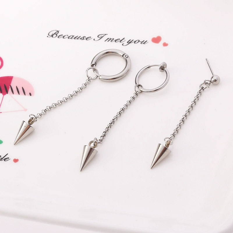 Earrings stainless steel with tassels, (Cross-border trading), wholesale