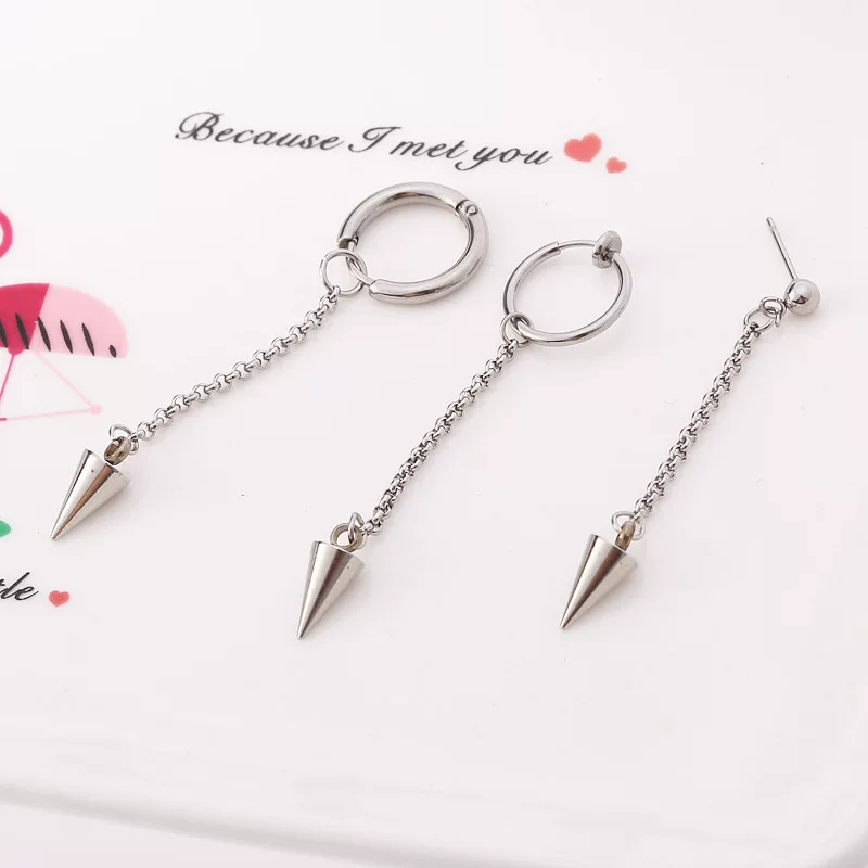 Earrings stainless steel with tassels, (Cross-border trading), wholesale