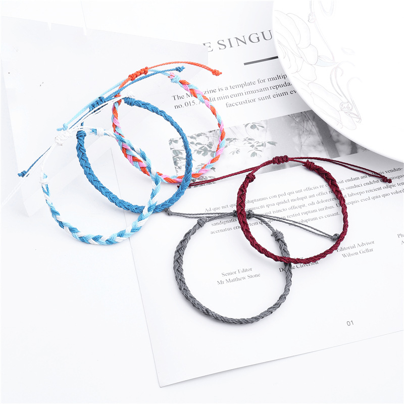 Ethnic Style Waves rope Knitting Womenu0027S Bracelets