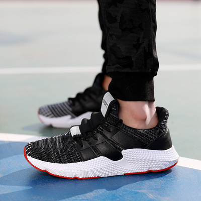 運動休閑鞋飛織網布鞋面夏季跑步鞋透氣刺猬底ins超火潮流學生鞋