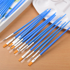 16.5cm DIY graffiti digital oil paint pen nylon hair flat pen plastic rod pen flat pen hook line pen