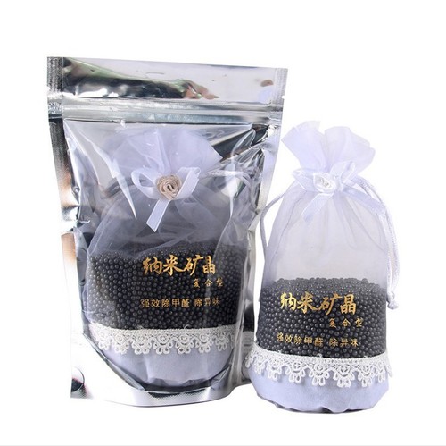 Car deodorization and formaldehyde removal car bamboo charcoal package nano mineral crystal activated carbon package air purification deodorant for interior use in the car