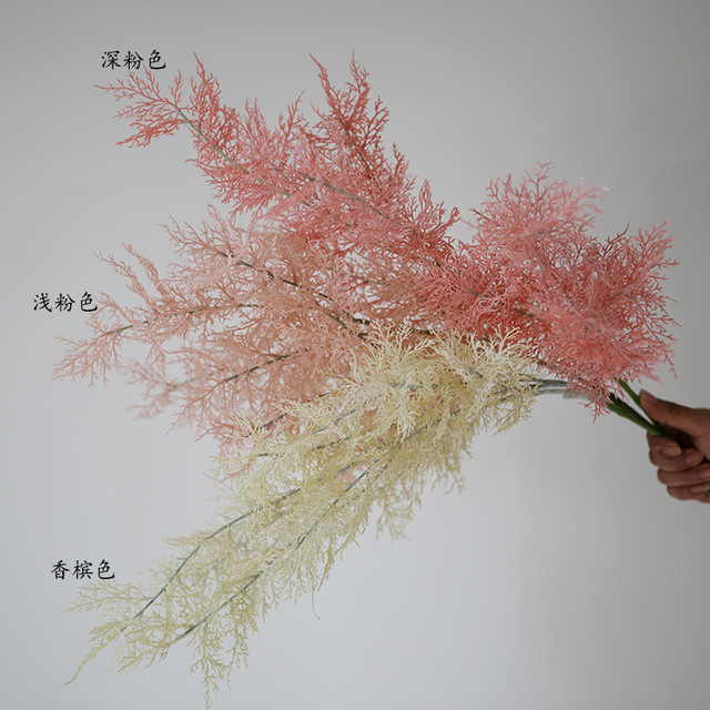 仿真树枝雾凇婚庆造景花艺花材迷雾花水草山枝石竹草婚礼道具 价格 厂家 哪里买 我有货 B 5yoho Cn