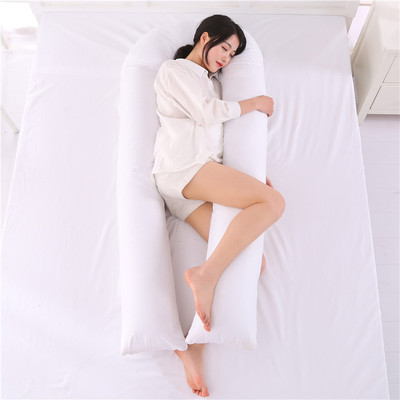 歐式大U型孕婦枕護腰枕多功能側睡枕大U型直筒孕婦抱枕批發代發