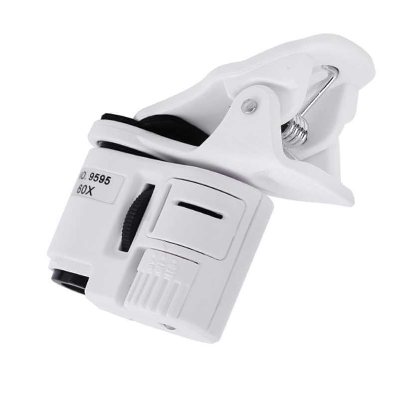 Meigoni Phi Stone Camera Phone Magnifier 60X Mini Portable Universal Phone Clip Microscope