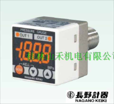 供应日本NAGANO长野计器NKS数字压力计GC31-374-A7N3800XXXX0