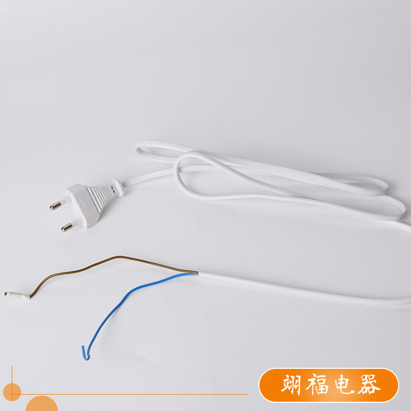 工厂货源韩国插头 韩规连接线二脚插头  韩国电源线插头