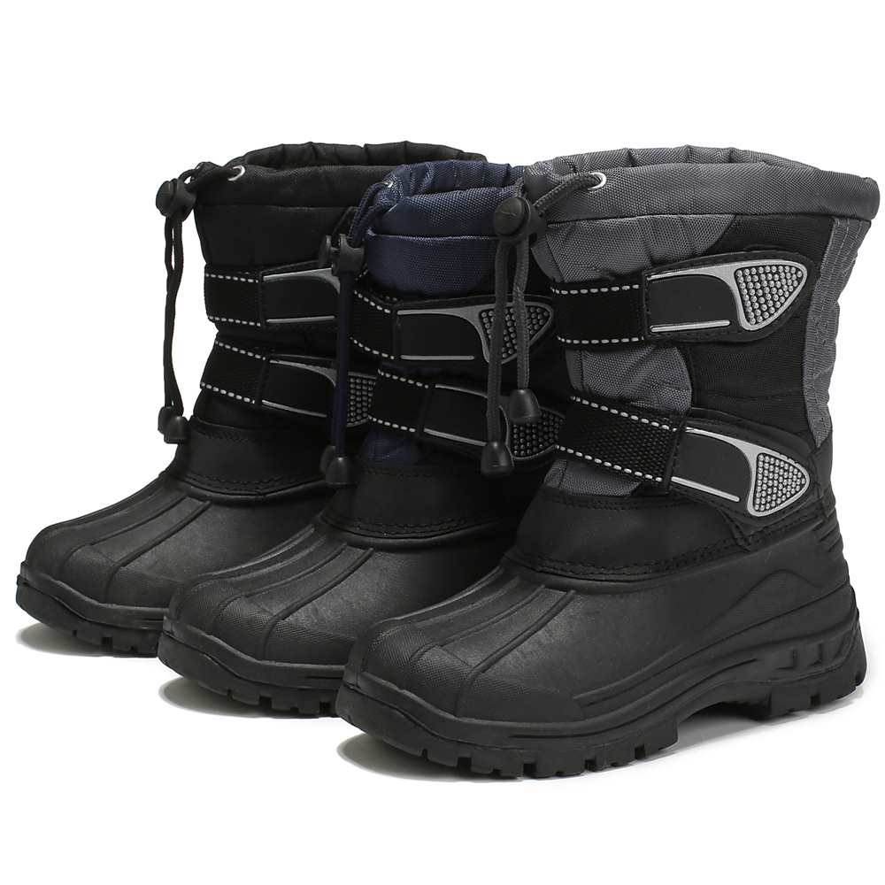 跨境专供2019亚马逊秋冬雪地靴儿童棉鞋加棉保暖舒适防滑可定制|ru