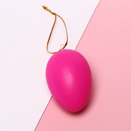12 pieces in a pack 6*4.2 diy Easter plastic eggs that can be hung with children's painted plastic shell simulation eggs
