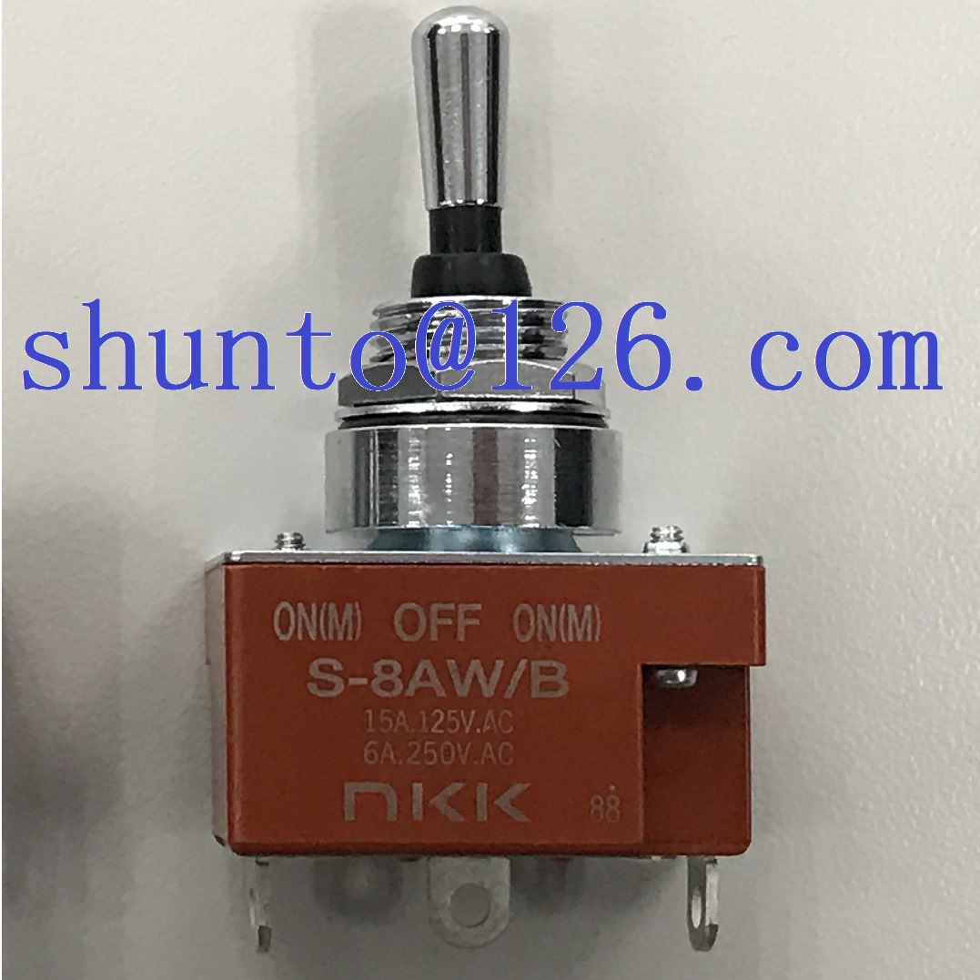 日本NKK代理商三位防水钮子开关型号S-8AW/B小型摇头开关