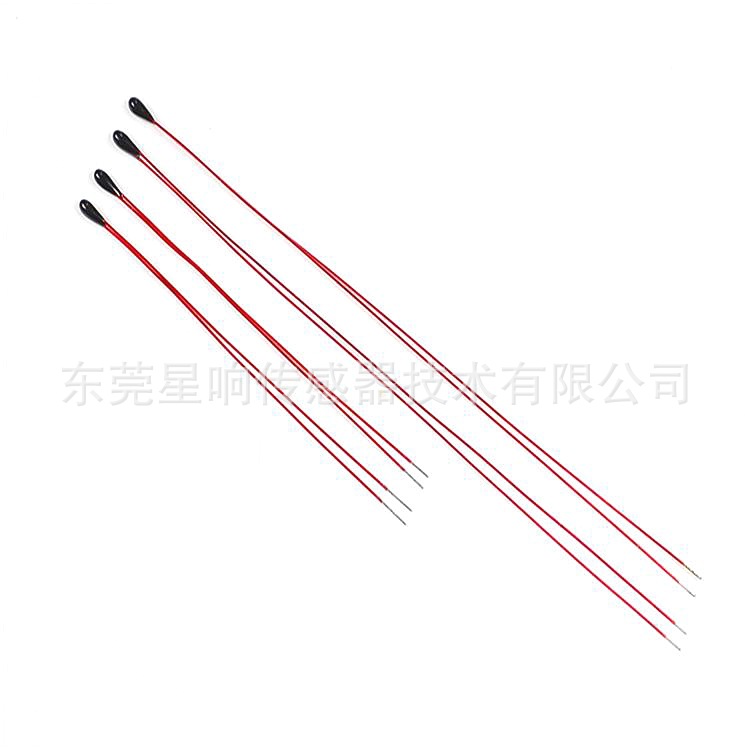 厂家直销 环氧小黑头NTC热敏电阻 10K 1% 3380 漆包线温度传感器