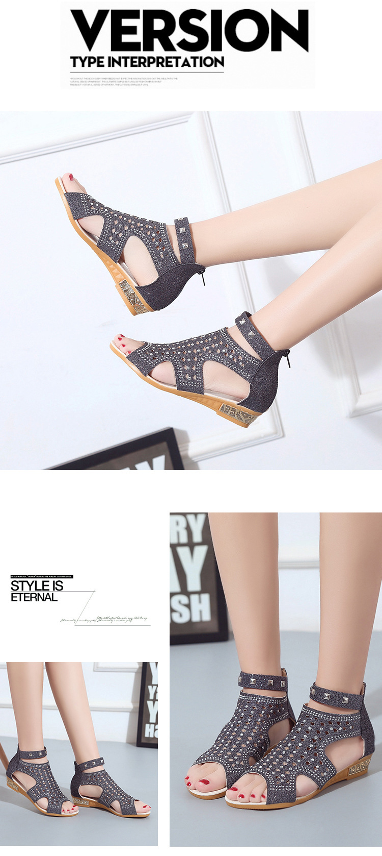 Chaussures été pour femme en Caoutchouc - Ref 3346522 Image 12