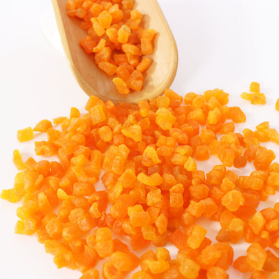 Priced supply tea with milk Baking ingredients Yellow Peach Dices Fruit Ding Fruit stuffing Processing wholesale