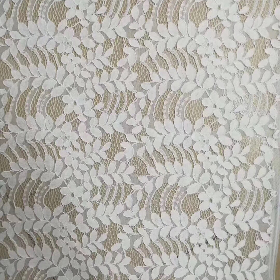 锦棉蕾丝面料 白色蕾丝面料 花朵花型 蕾丝布 面料蕾丝 无弹