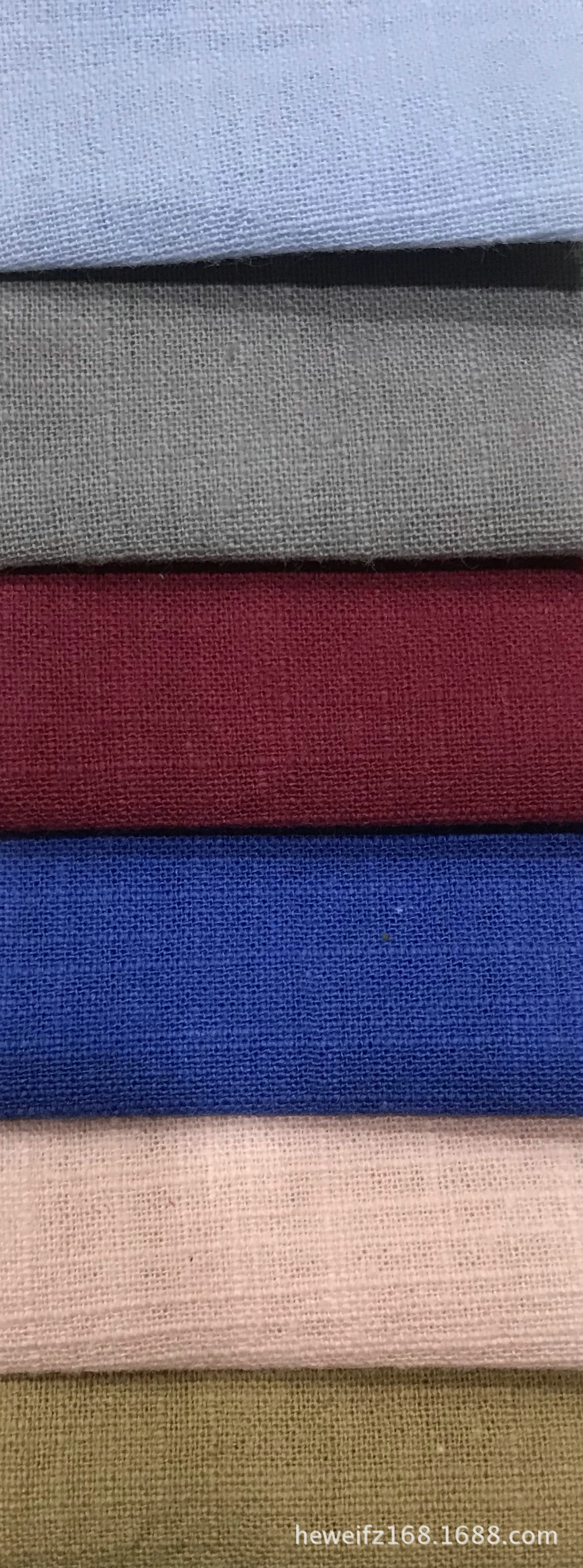 厂价直销 F6516 现货供应 沙洗竹节加厚 高档时尚服装麻棉面料