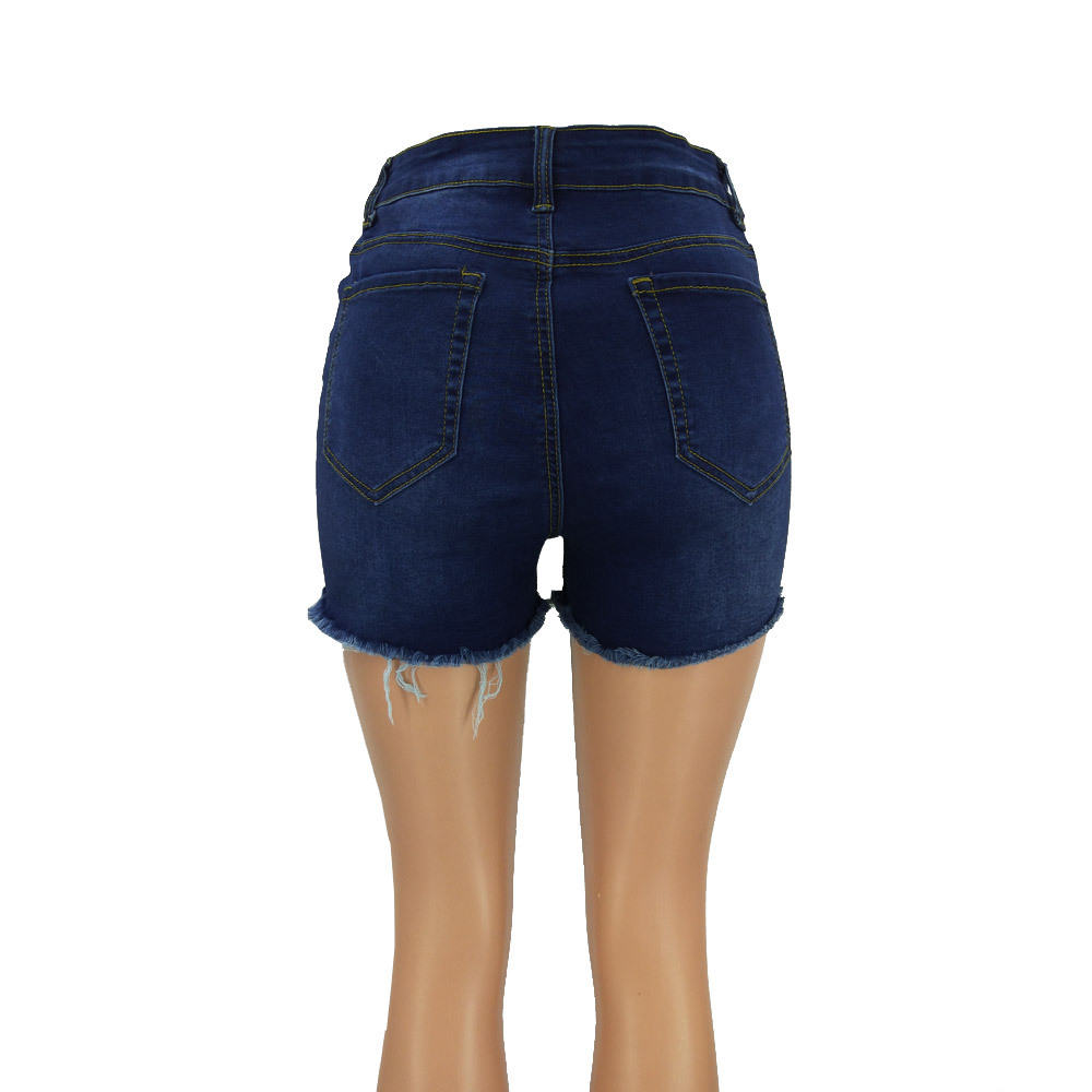 High Waist Denim Hot Pants - Shorts - Uniqistic.com