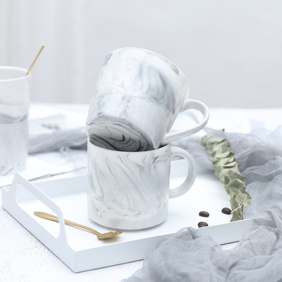 创意大理石纹陶瓷杯随手礼实用小礼品马克杯情侣杯婚庆礼品伴手礼|ms