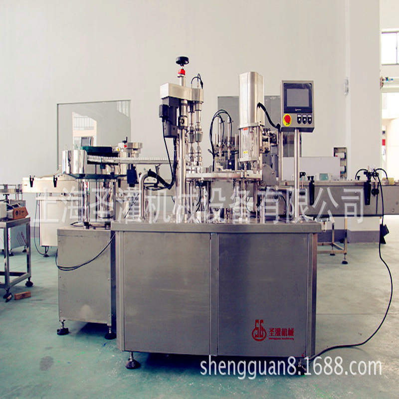 3克蛋白粉全自动灌装轧盖机 300克植物粉全自灌装旋盖机