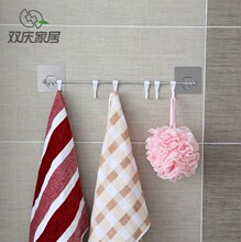 双庆浴室壁挂免钉钩 厨房吸盘创意防水挂钩 卫生间门后置物架
