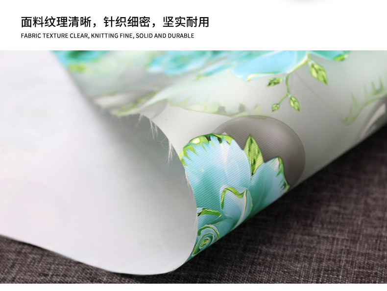 3D digital printing 290T twill fabric imitation nylon fabric PU storage bag waterproof fabric tablecloth Oxford fabric detail image 9