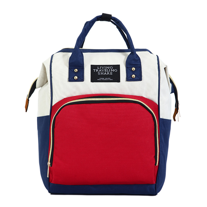 Factory wholesale Mummy bag plus LOGO large capacity gift shoulder mother and baby bag mother bottle diaper backpack