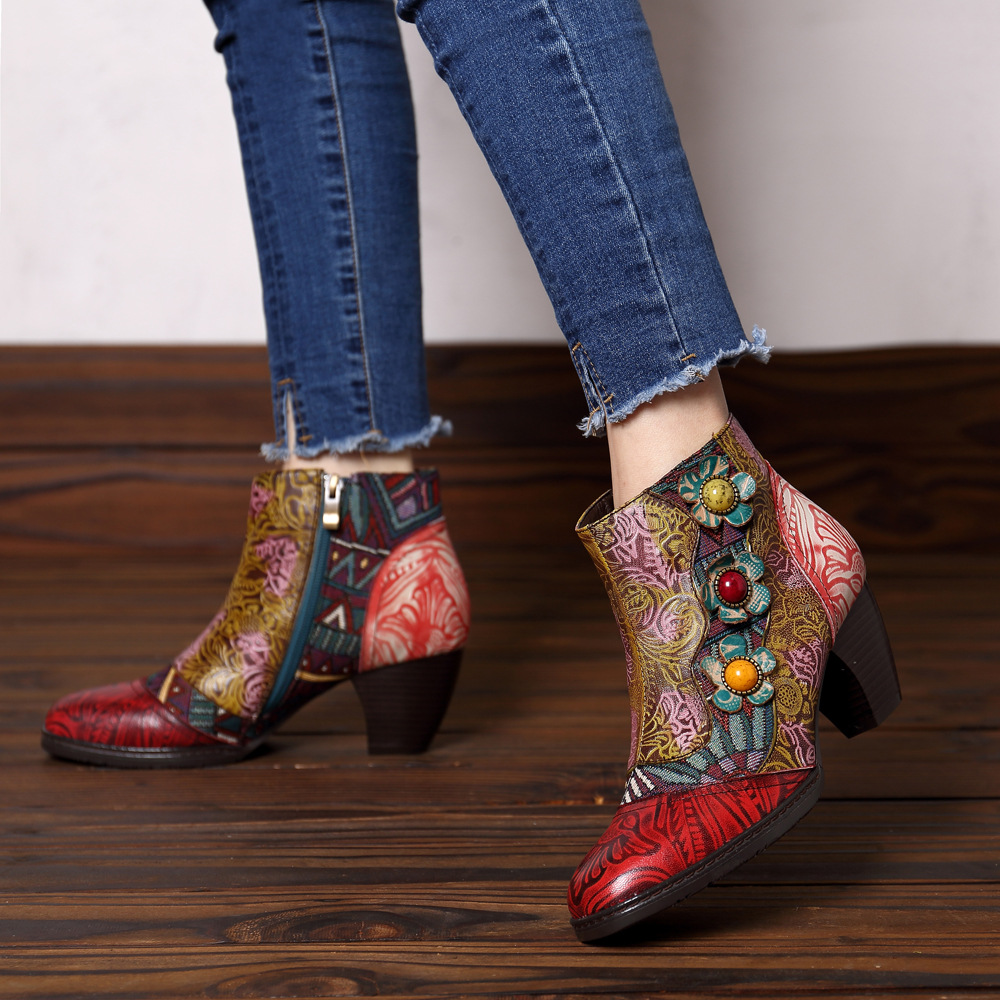 Bottes femme en En cuir - Ref 3354839 Image 8