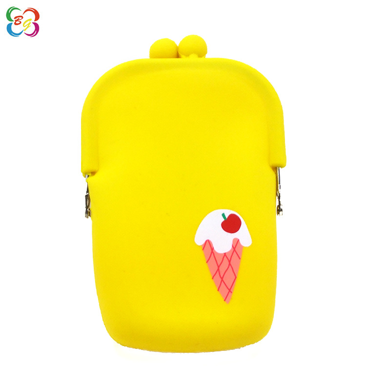 Silicone small shoulder bag, universal wallet for elementary school students