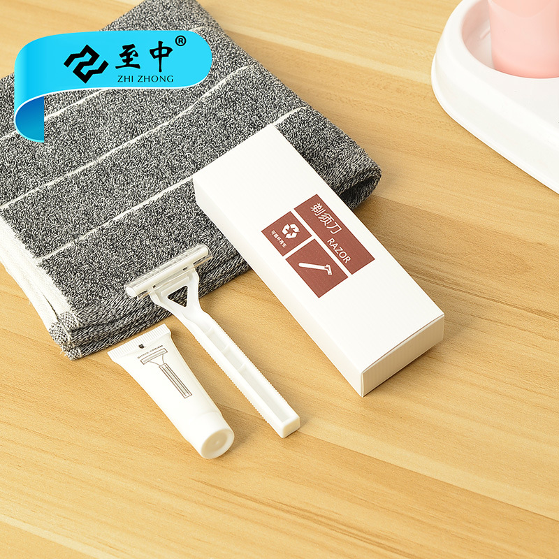 酒店宾馆一次性用品剃须刀居家待客剃须刀批发居家客房刮胡刀定制|ru