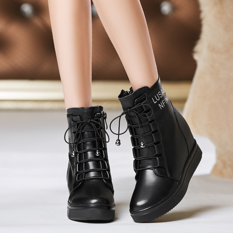 Bottes femme WISSEO en En cuir - Ref 3355060 Image 4