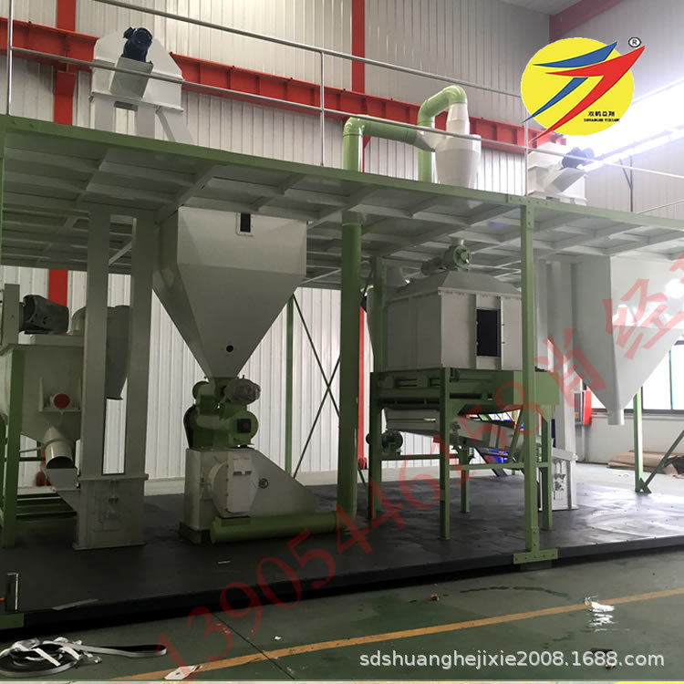 饲料加工机械成套设备 颗粒饲料机组 养殖专用大型全自动颗粒线