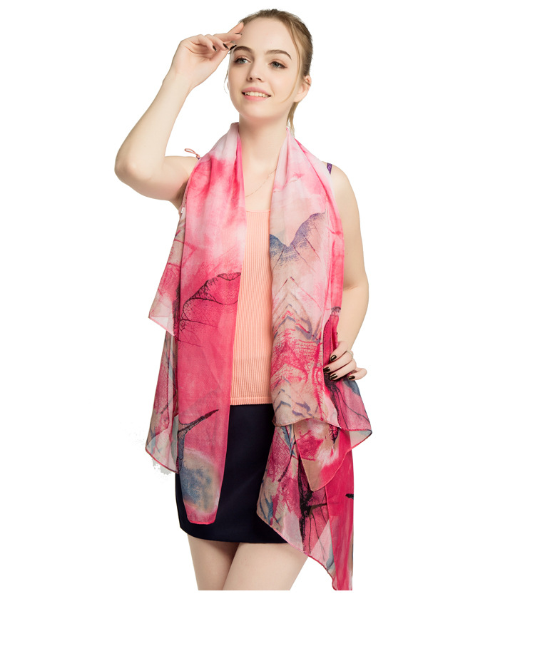 珍珠扣防晒披肩批发 女士沙滩巾厂家 女士丝巾厂家