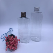 厂家直销 150ML透明方向扁瓶铝盖纯露爽肤水化妆水包材