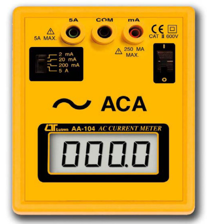 中国台湾Lutron台湾路昌 AA-104 指针式电流测量仪表